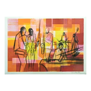 Sacha Chimkevitch "Jazz Session"H. Signed Numbered Art Lithograph