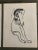 Folk Art 1970’s 3 Original Naive Folk Art Abstract Figure Marker Drawings -Set of 3 For Sale - Image 3 of 5