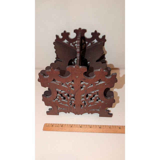 Walnut Stereo View Holder For Sale - Image 4 of 7