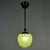Swedish Green Uranium Glass and Burnished Brass Pendant from Böhlmarks, 1930s For Sale - Image 15 of 18