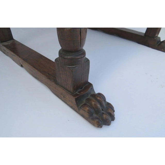 19th Century 19th Century Italian Walnut Armchairs Carved Feet For Sale - Image 5 of 7