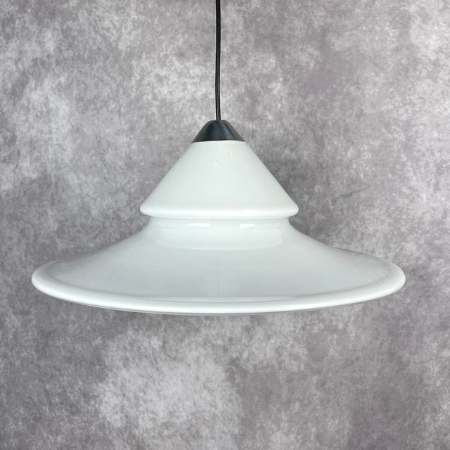 Vintage Danish Lamp in Opal Glass from Royal Copenhagen, 1980s, in Flawless conditions. Designed 1980 to 1989 This piece...