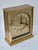 Vintage Bulova Heavy Brushed Brass Quartz Roman Numera Desk/Mantle Clock For Sale In Philadelphia - Image 6 of 13