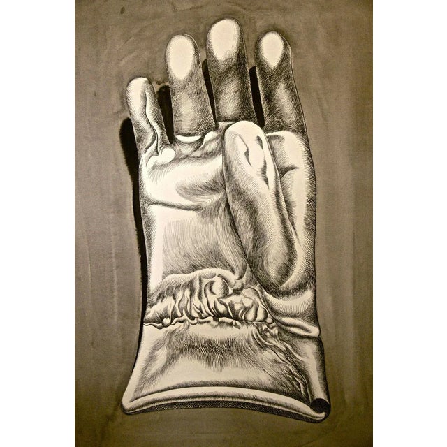 Glove is a beautiful color etching on paper, realized in 1972 by the Italian artist Giacomo Porzano (1925-2006). Unique...