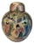 Vintage Chinoiserie Rose Famille Hand Painted Chinese Export Ginger Jar For Sale