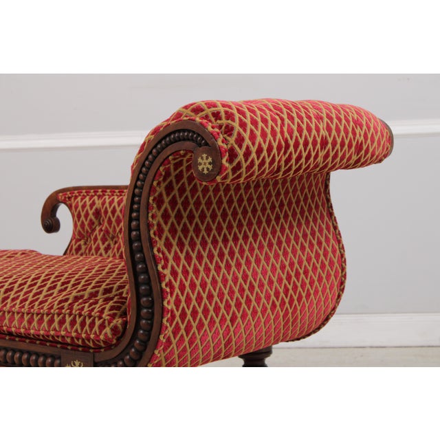Antique English 19th C. Mahogany Fainting Couch Recamier For Sale - Image 16 of 18