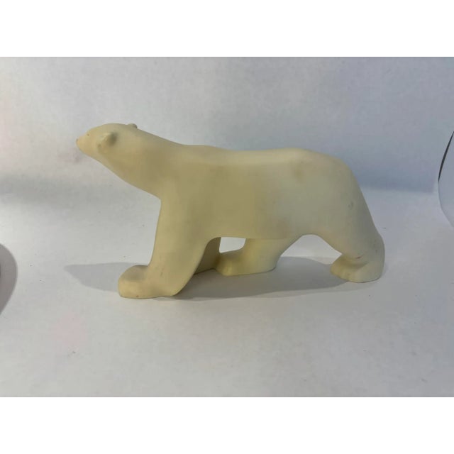 Plastic Art Deco Style Polar Bear Sculpture After François Pompon, MoMA Edition, Circa 1984 For Sale - Image 7 of 9