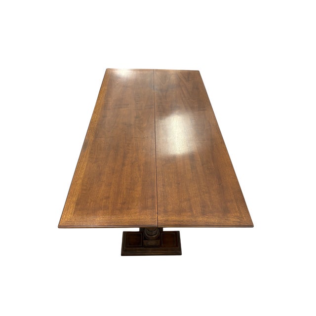 Mid 20th Century Henredon Fliptop Console Dining Table For Sale In Indianapolis - Image 6 of 18