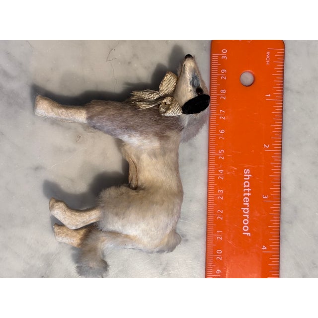 1900s Borzoi Bru Kestner Jumeau Bleuette Fashion Doll Germany Label 4” Fur Salon Dog For Sale - Image 4 of 8