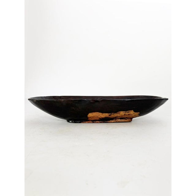 Brown Wooden Fruit Basket with Antique Patina, France, 1960 For Sale - Image 8 of 9