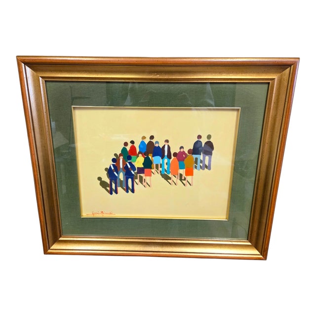 Giorgio Bianchi, Composition of Figures, 1970s, Oil on Canvas, Framed For Sale - Image 13 of 13