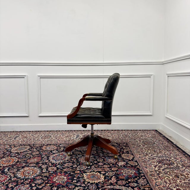 English Office Chair from Wade Chesterfield For Sale - Image 3 of 8