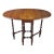 Antique William & Mary Style Oak Oval Drop Leaf Gateleg Side Table For Sale