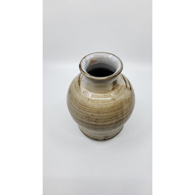 Beige Jacques Pouchain Vase from Atelier Dieulefit, France, 1960 For Sale - Image 8 of 13