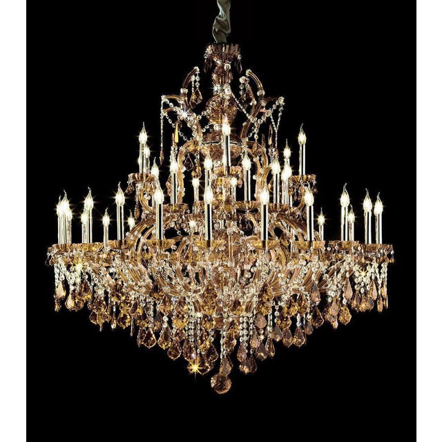 Maria Theresa 30 Lights Chandelier in Colored Artisan Crystal by Aggiolight For Sale - Image 6 of 10