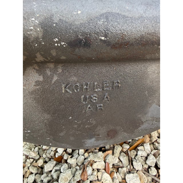 Mid-Century Modern Vintage Kohler K-2930 Hexsign Hexagon Sink in Wild Rose Pink With Original Faucets For Sale - Image 3 of 14