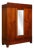 Art Nouveau Wardrobe in Walnut For Sale