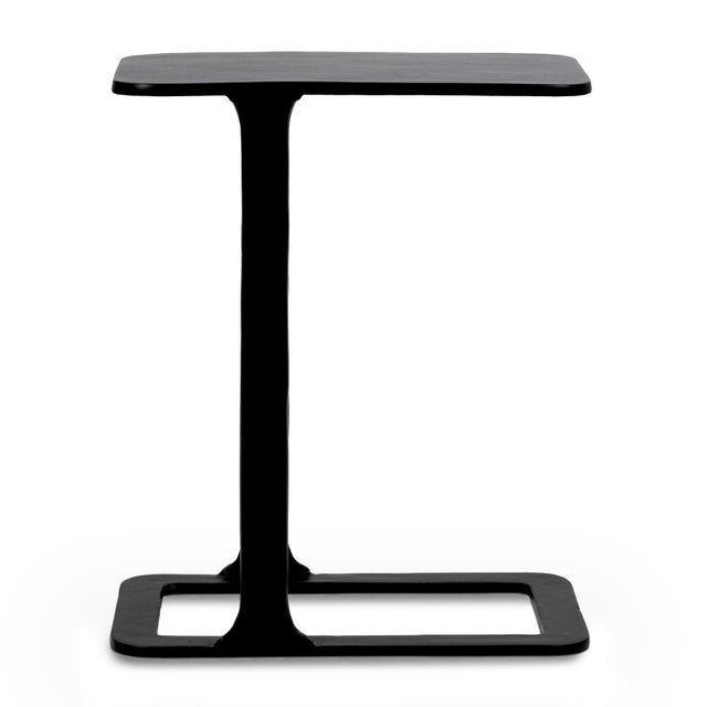 Contemporary Modern Black Portal End Table For Sale - Image 3 of 7