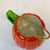 1940s 1940s Boho Chic Trompe l'Oeil Hollywood Regency Tomato Pitcher. For Sale - Image 5 of 8