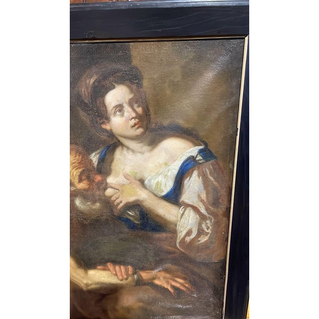 Circle of Johann Carl Loth, Caritas Romana, 17th Century, Oil Painting on Canvas For Sale - Image 14 of 16