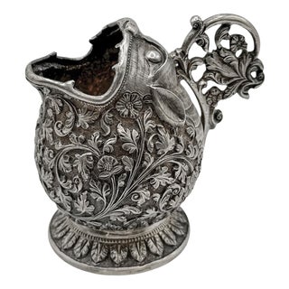 Antique Indian Kutch Silver Zoomorphic Cream Jug, 1880s For Sale