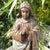 Antique Religious Carved Oak Saint Figure Statue, 1820 For Sale - Image 13 of 18