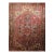 19th Century Heriz Serapi Rug, Hand-Knotted Wool, Geometric Pattern, Red & Green Vegetable Dyes, 9x12 For Sale