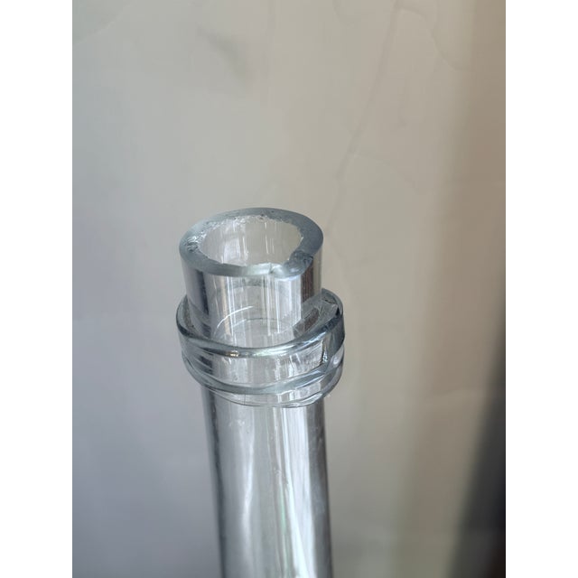 Glass Mid-20th Century Italian Caged Blown Glass Decanter With Glass Stopper For Sale - Image 7 of 10