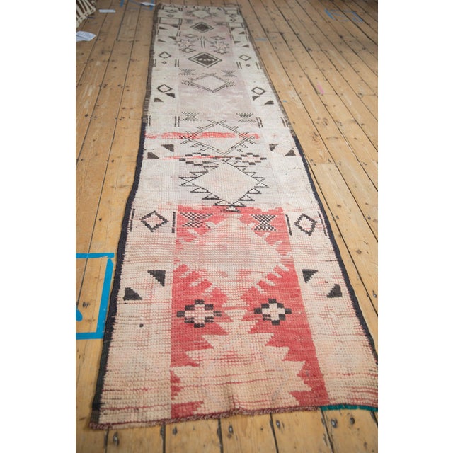 1970s Vintage Distressed Moroccan Rug Runner - 2'8" x 13' For Sale - Image 5 of 9