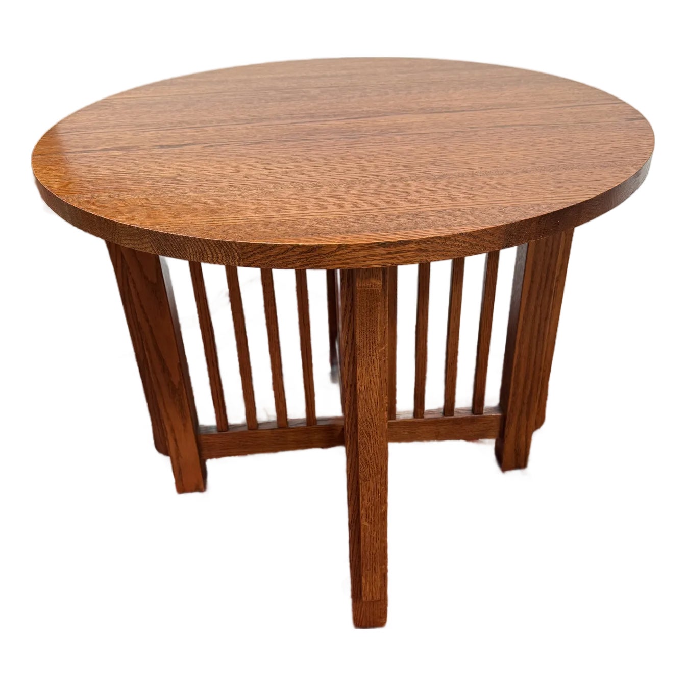Dubois Wood Cherry Wood Finish Side Table | Chairish