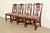 English Henredon Georgian Carved Mahogany Dining Chairs, Set of Four For Sale - Image 3 of 14