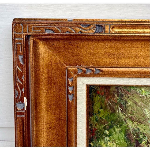Late 20th C. Large Original Impressionist Interior Still-Life Oil Painting Signed Robbins For Sale In Los Angeles - Image 6 of 12