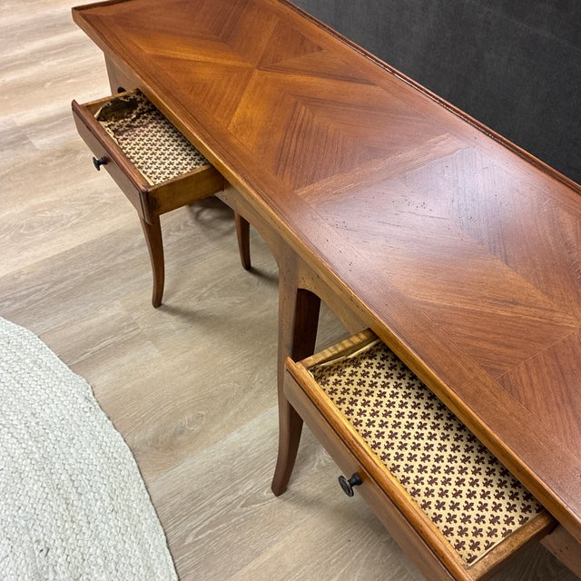 Mid-Century Italian Louis XV Style Console Table Made for Bloomingdale's in Italy For Sale In Providence - Image 6 of 10