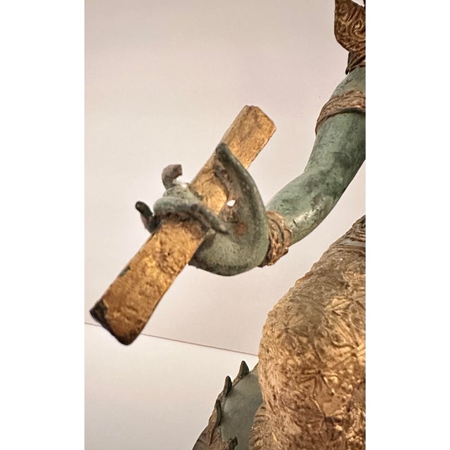 Large Bronze Gilt Figure on a Base For Sale - Image 10 of 11