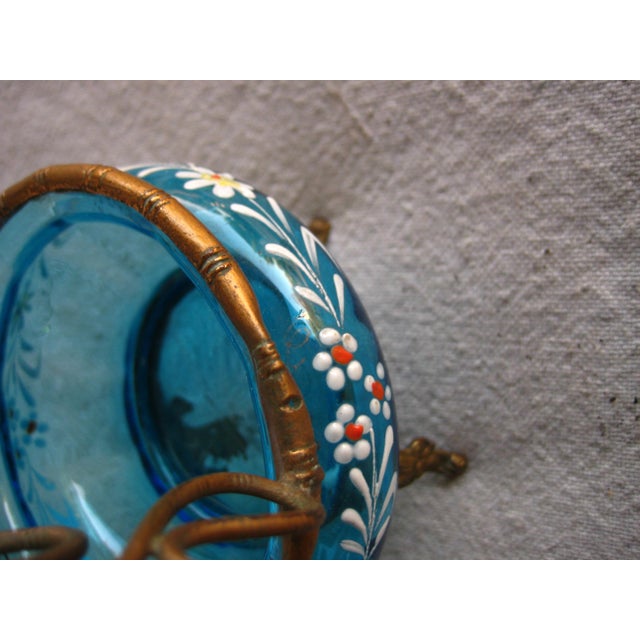 Metal French Napoleon III Enabled Glass Pocket Watch Holder 19 Century For Sale - Image 7 of 10