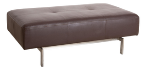 Dono 6100 Ottoman in Brown Leather from Rolf Benz