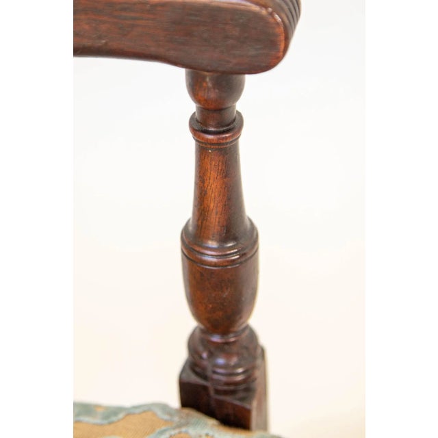 Wood Vintage Carved Wood Side Chair Hollywood Regency English Style For Sale - Image 7 of 13