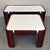 Set of Mid-Century Modern Coffee Tables with Curved Legs and White Top For Sale - Image 16 of 18