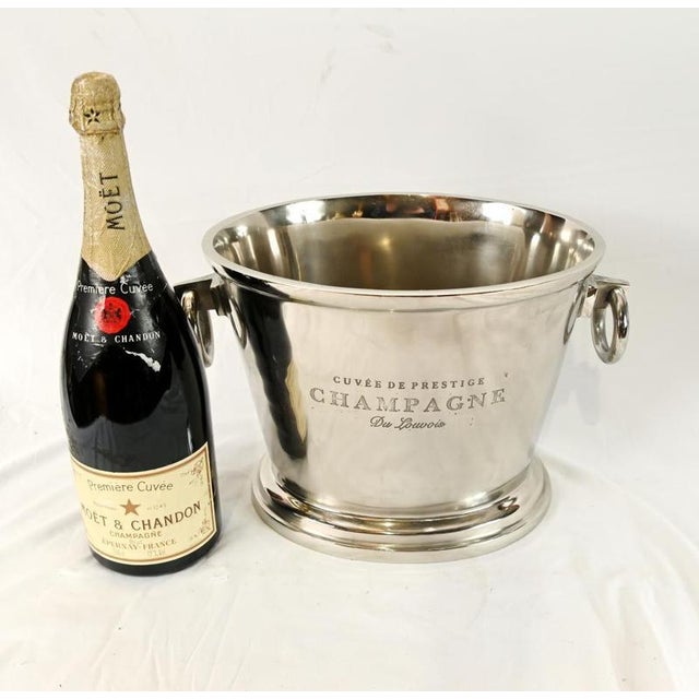 French Silver Plated Champagne Cooler For Sale - Image 3 of 9