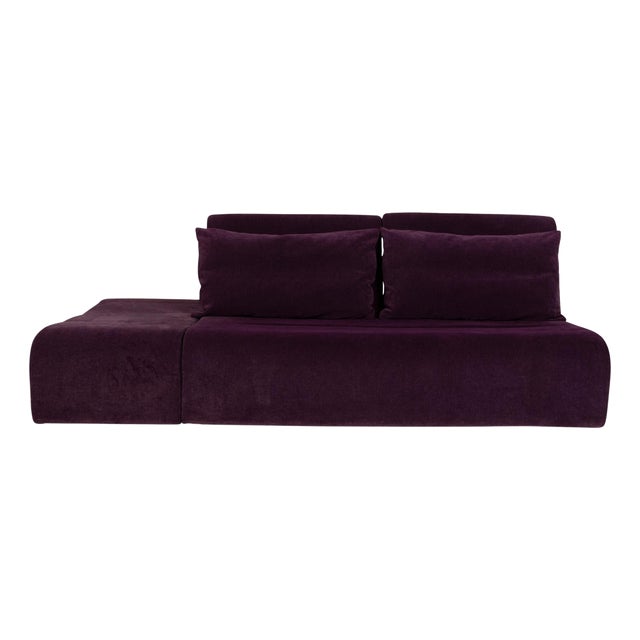 Downtown 3-Seater Sofa in Purple Fabric from Ligne Roset For Sale