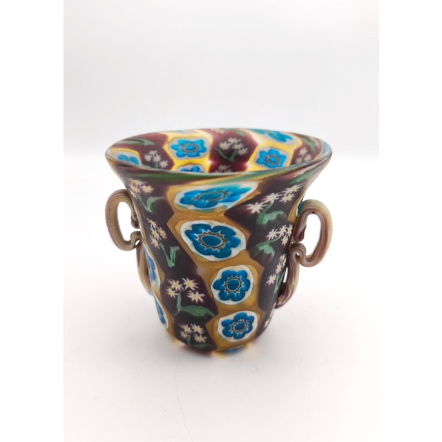 Art Nouveau Murano Millefiori Glass Vase by Fratelli Toso for Fratelli Toso, 1890s For Sale - Image 10 of 10