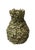 Vintage Italian Floral Encrusted Ceramic Vase – Glossy Sage Green Hand-Sculpted Rose Urn For Sale In West Palm - Image 6 of 12