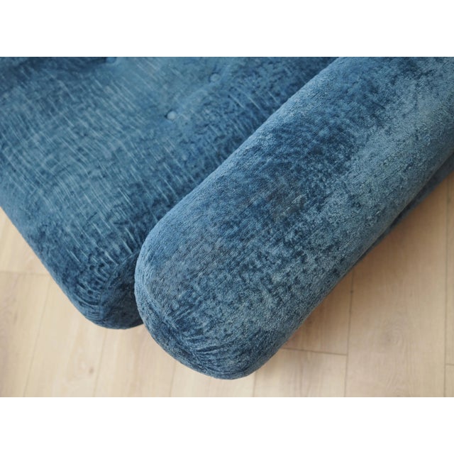 Italian Blue Armchair, 1970s For Sale - Image 12 of 14