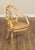 High Quality American Made Cream Painted and Partial Gilt Carved Dining Armchair