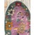 1920s 1920s Antique Purple Floral Modernist Chinese Handknotted Art Deco Wool Oval Rug For Sale - Image 5 of 6