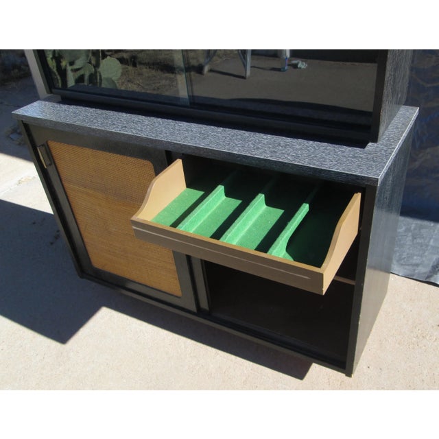 Wood Mid 20th Century 2 Piece Holman Furniture China Hutch Buffet Credenza For Sale - Image 7 of 12