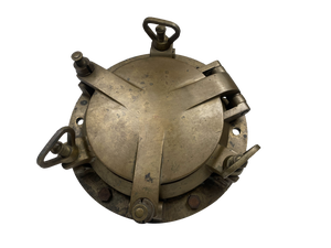 Vintage Ship Porthole in Gilded Bronze, 1930s