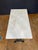 Metal French Rectangular Bistro Table With Marble Top and Cast Iron Base For Sale - Image 7 of 13