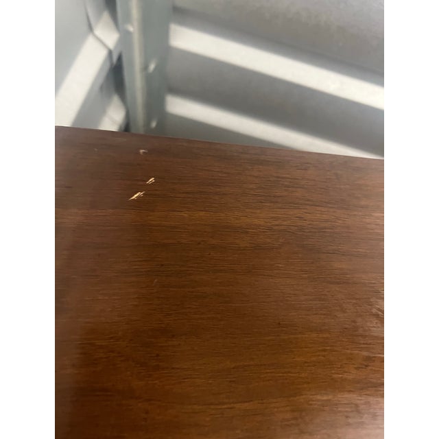 Wood Mid 20th Century Broyhill Emphasis Two Piece Hutch China Cabinet For Sale - Image 7 of 11