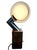 Mid 20th Century Mid-Century Modern Space Age Lamp With Dimmer, Chrome & Walnut For Sale - Image 4 of 5